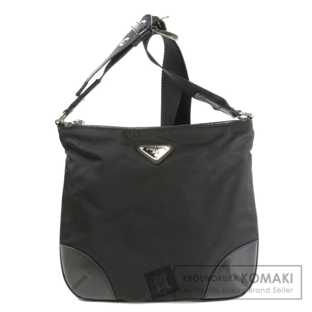 Prada Tessuto Crossbody Plate shoulder bag